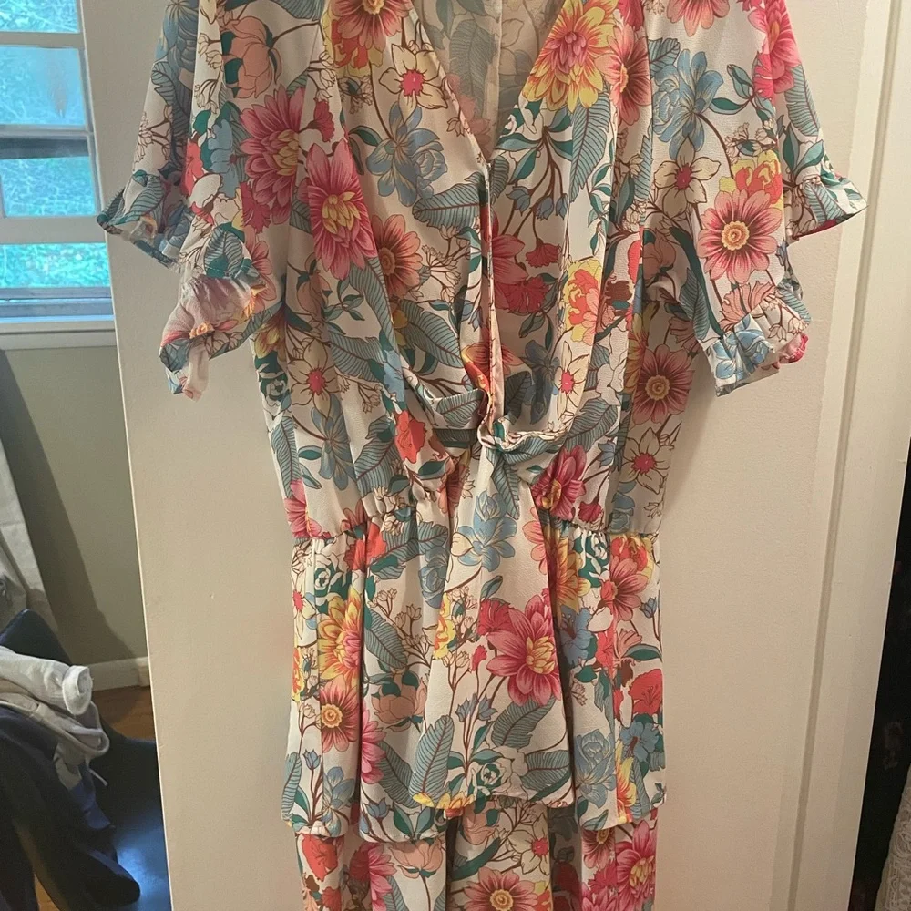 UmGee Floral ruffled mini dress - Picture 4 of 4